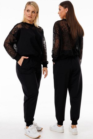 Костюм Костюм Kivviwear 4286428702 черный 
Состав: ПЭ-26%; Хлопок-72%; Эластан-2%;
Сезон: Весна
Рост: 170

Стильный костюм из джемпера и брюк: комфорт и современный дизайнОбновите гардероб с этим уни