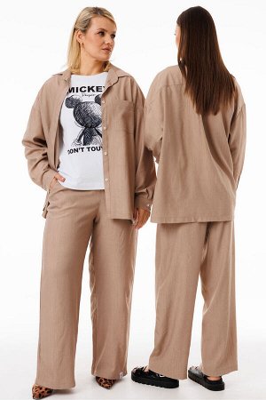 Костюм Костюм Kivviwear 4283428404 капучино 
Состав: Вискоза-100%;
Сезон: Весна
Рост: 170

Женский костюм из жатой вискозы: свобода и стиль в каждой деталиИдеальный ансамбль для тех, кто ценит комфор