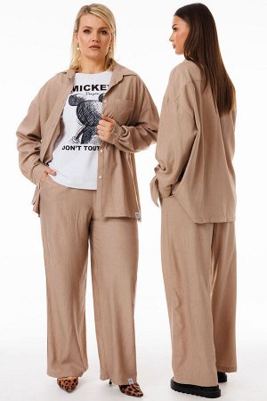 Костюм Костюм Kivviwear 4283428404 капучино 
Состав: Вискоза-100%;
Сезон: Весна
Рост: 170

Женский костюм из жатой вискозы: свобода и стиль в каждой деталиИдеальный ансамбль для тех, кто ценит комфор