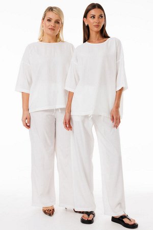 Костюм Костюм Kivviwear 4285428401 молочный 
Состав: Вискоза-100%;
Сезон: Весна
Рост: 170

Стильный костюм из джемпера и брюк свободного кроя идеальный выбор для повседневного образа!Уникальный компл