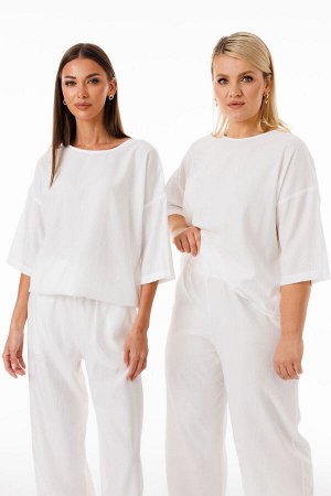 Костюм Костюм Kivviwear 4285428401 молочный 
Состав: Вискоза-100%;
Сезон: Весна
Рост: 170

Стильный костюм из джемпера и брюк свободного кроя идеальный выбор для повседневного образа!Уникальный компл