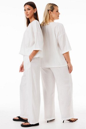 Костюм Костюм Kivviwear 4285428401 молочный 
Состав: Вискоза-100%;
Сезон: Весна
Рост: 170

Стильный костюм из джемпера и брюк свободного кроя идеальный выбор для повседневного образа!Уникальный компл