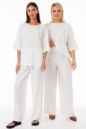 Костюм Костюм Kivviwear 4285428401 молочный 
Состав: Вискоза-100%;
Сезон: Весна
Рост: 170

Стильный костюм из джемпера и брюк свободного кроя идеальный выбор для повседневного образа!Уникальный компл