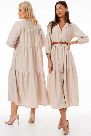 Платье Платье Kivviwear 426902 кремовый 
Состав: Вискоза-100%;
Сезон: Весна
Рост: 170

Идеальное сочетание стиля и комфорта! Это удлиненное платье с пуговицами по всей длине переда станет универсальн