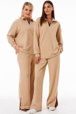 Костюм Костюм Kivviwear 4288413210 бежевый 
Состав: ПЭ-26%; Хлопок-72%; Эластан-2%;
Сезон: Весна
Рост: 170

Спортивный костюм с толстовкой и брюками палаццио: Удобство и стиль в каждой деталиИдеальны