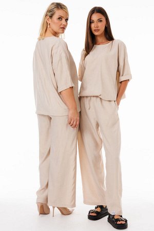 Костюм Костюм Kivviwear 4285428402 кремовый 
Состав: Вискоза-100%;
Сезон: Весна
Рост: 170

Стильный костюм из джемпера и брюк свободного кроя идеальный выбор для повседневного образа!Уникальный компл