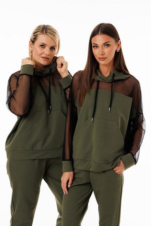 Костюм Костюм Kivviwear 4289404002 темный хаки 
Состав: ПЭ-26%; Хлопок-72%; Эластан-2%;
Сезон: Весна
Рост: 170

Объедините свободу движений и модный лук в этом спортивном костюме, состоящем из худи с