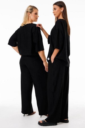 Костюм Костюм Kivviwear 4285428403 черный 
Состав: Вискоза-100%;
Сезон: Весна
Рост: 170

Стильный костюм из джемпера и брюк свободного кроя идеальный выбор для повседневного образа!Уникальный комплек