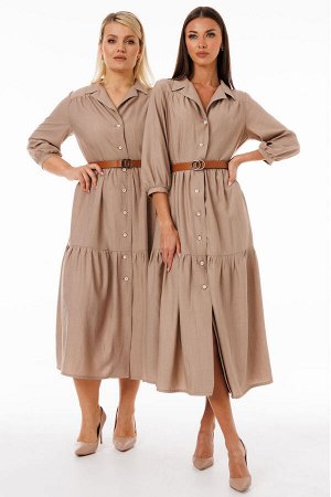 Платье Платье Kivviwear 426904 капучино 
Состав: Вискоза-100%;
Сезон: Весна
Рост: 170

Идеальное сочетание стиля и комфорта! Это удлиненное платье с пуговицами по всей длине переда станет универсальн