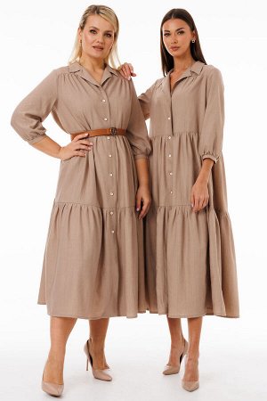 Платье Платье Kivviwear 426904 капучино 
Состав: Вискоза-100%;
Сезон: Весна
Рост: 170

Идеальное сочетание стиля и комфорта! Это удлиненное платье с пуговицами по всей длине переда станет универсальн