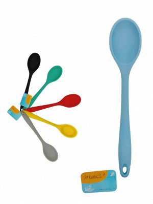 Ложка кулинарная силиконовая с цельнолитой ручкой большая