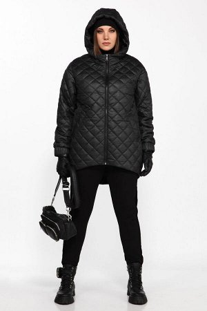 Куртка Куртка LADY SECRET 7279/1 черный 
Состав: ПЭ-100%;
Сезон: Осень-Зима
Рост: 164

Стильная стеганная куртка с капюшоном, свободного силуэта. Рукав втачной, на эластичной манжете. По полочке прор