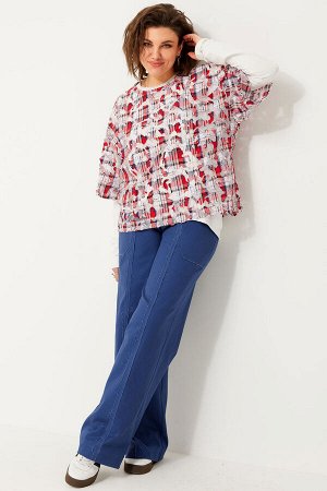 Рубашка BegiModa 4119 красная клетка