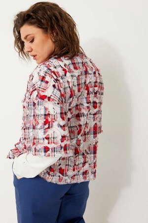 Рубашка BegiModa 4119 красная клетка
