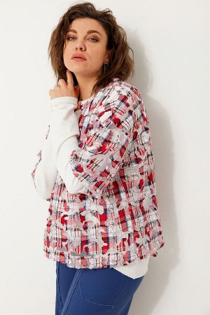 Рубашка BegiModa 4119 красная клетка