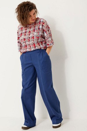 Рубашка BegiModa 4119 красная клетка
