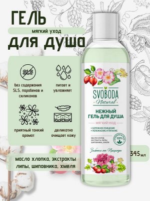 Свобода Подарочный набор для женщин Svoboda Natural Мягкий уход шампунь-бальзам + гель для душа