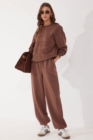 Костюм LYUSHe 4054 коричневый