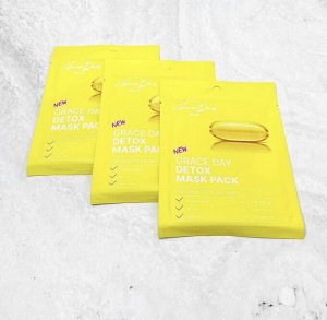 GRACE DAY Тканевая маска-детокс с центеллой азиатской DETOX MASK PACK
