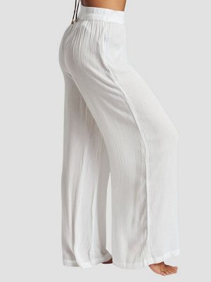 Белые - брюки South Beach Crinkle Visose Wide Leg