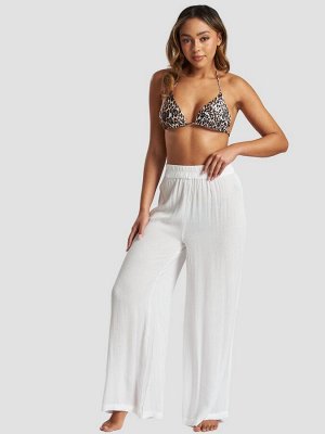 Белые - брюки South Beach Crinkle Visose Wide Leg