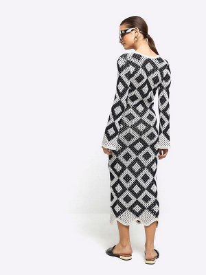 Платье макси River Island со стразами