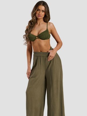 Брюки South Beach Crinkle Visose Wide Leg