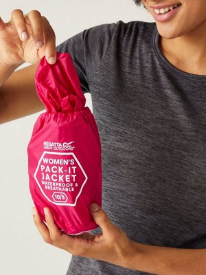Женская водонепроницаемая куртка Pack It III от Regatta, розовая
