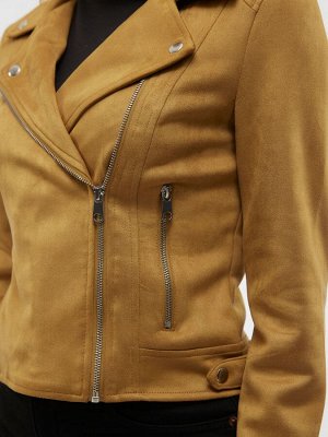 Коричневый - куртка из искусственной замши VERO MODA