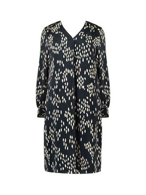 Платье Live Unlimited Curve Stone Dash Print Pleat Front Chuck On