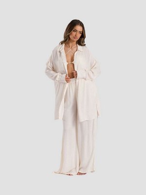 Пляжные брюки South Beach Crinkle Viscose Wide Leg