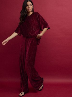 Футболка Berry Burgundy Red - Plisse Velvet