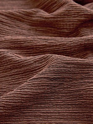 Rust Brown - Мини-платье с квадратным вырезом и текстурой