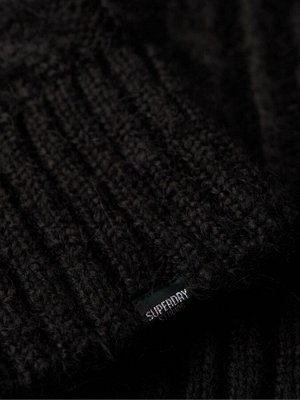 Платье-джемпер с воротником-стойкой Superdry Cable