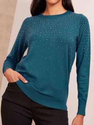 Teal Blue - Friends Like These Джемпер Hotfix Knit