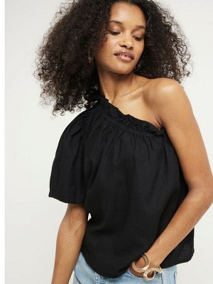 Льняной топ River Island на одно плечо