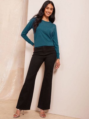 Teal Blue - Friends Like These Джемпер Hotfix Knit