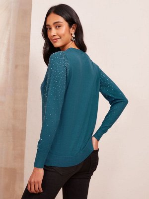 Teal Blue - Friends Like These Джемпер Hotfix Knit