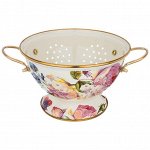 Эмалированный дуршлаг Vintage, 20 см диаметр, 14 см высота, 1 шт.