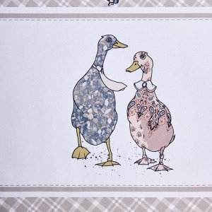 Скатерть "Family Farm" 140x180 см, 100% хлопок, клетка, твил с пропиткой, 1 шт.