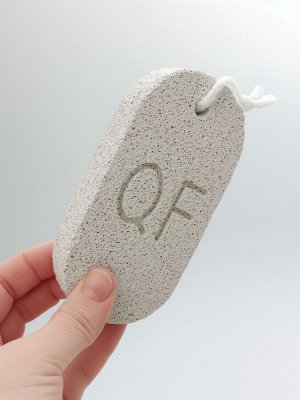Пемза для педикюра, с подвесом, 12.5x6 см, в коробке, серая