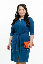 Платье &quot;Футляр&quot; с поясом электрик