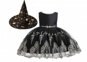 Детское платье + шляпа ведьмы