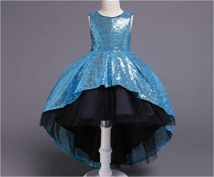 Платье Детское платье. Материал: Полиэфирное волокно (полиэстер). Размер: (возраст) 110см (2-3года), 120см (4-5лет), 130см (6-7лет), 140см (7-8лет), 150см (9-10лет).
