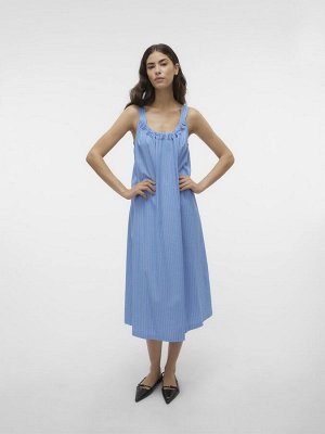 Платье-комбинация миди в тонкую полоску с завязками на спине VERO MODA