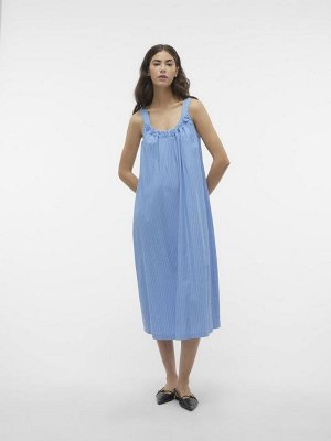 Платье-комбинация миди в тонкую полоску с завязками на спине VERO MODA