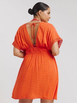 Пляжное платье Figleaves Orange Broderie