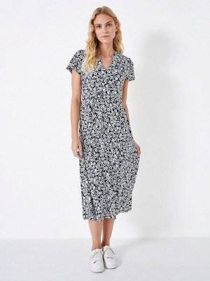 Белый - Crew Clothing Emi трикотажное платье с рукавами-крылышками
