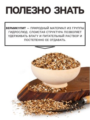 Вермикулит «Рецепты Дедушки Никиты» фр 3-5, добавка в грунт, для рассады, для комнатных растений, 15 л.
