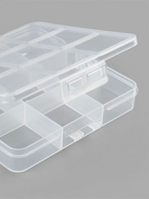 Органайзер для хранения мелочей, 9 ячеек, с подвесом, 10.2x10x1.8 см, прозрачный